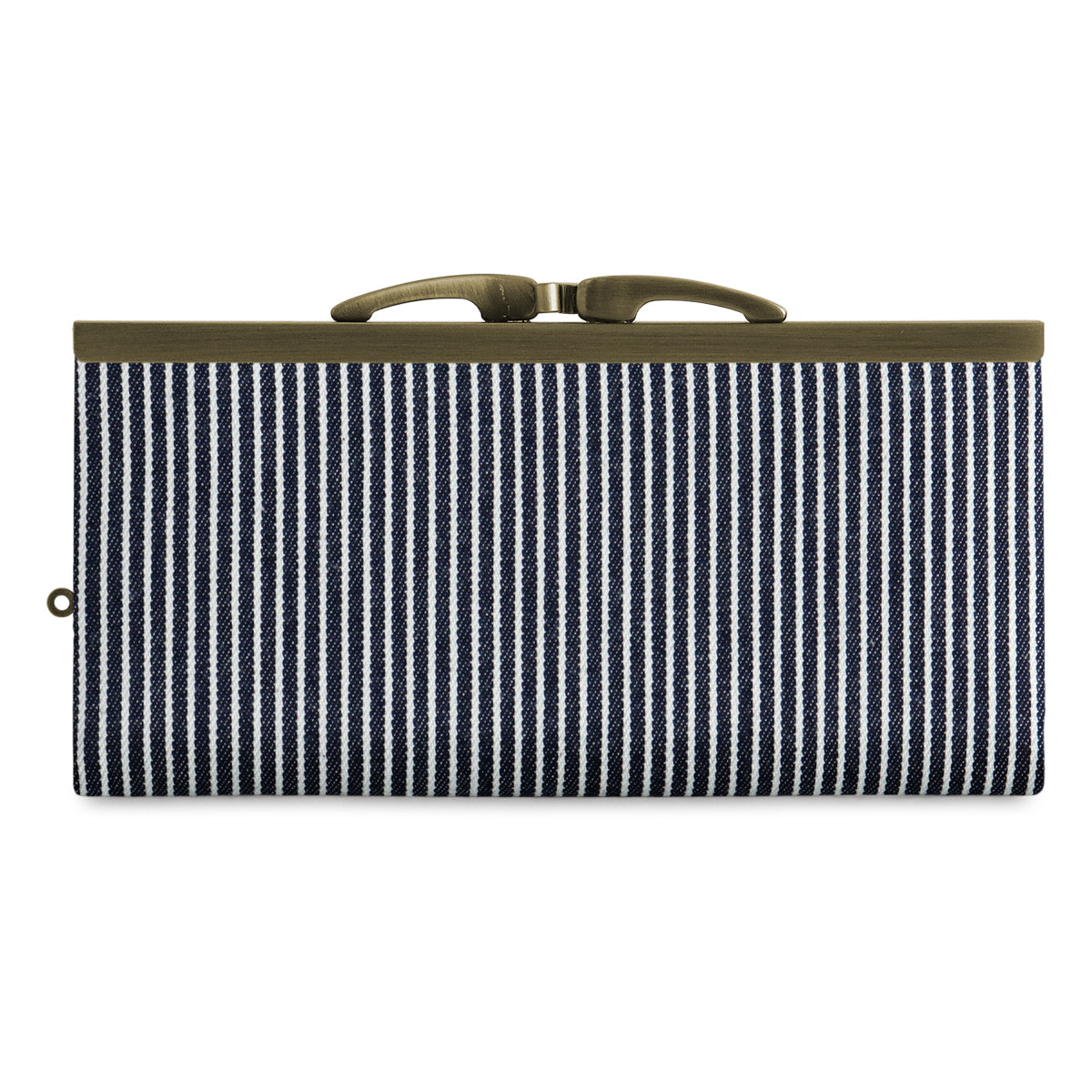 【在庫商品】復刻型がま口長財布(マチなし)【帆布・綿布(アソート)】