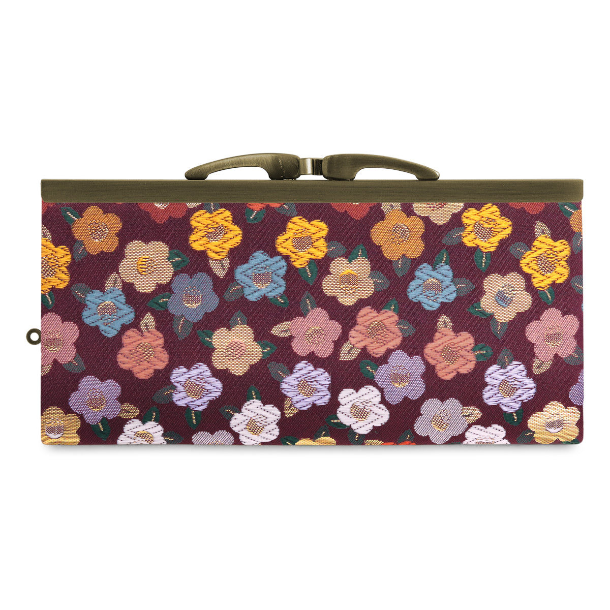 【在庫商品】復刻型がま口長財布(マチなし)【金襴・帯地(アソート)】