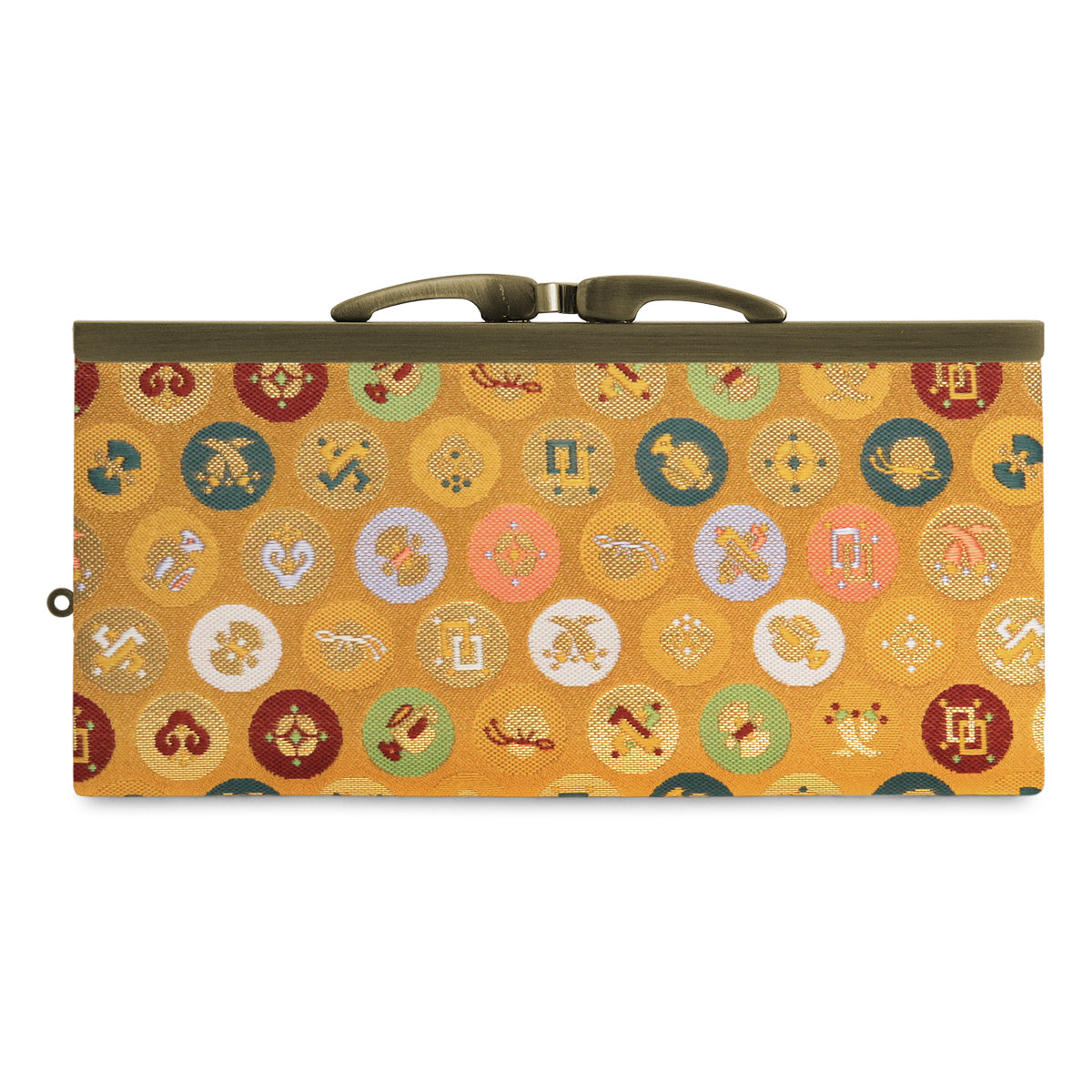 【在庫商品】復刻型がま口長財布(マチなし)【金襴・帯地(アソート)】