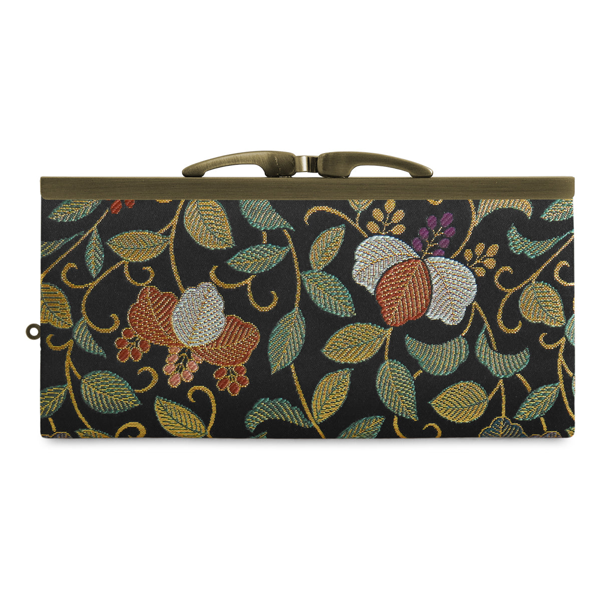 【在庫商品】復刻型がま口長財布(マチなし)【金襴・帯地(アソート)】