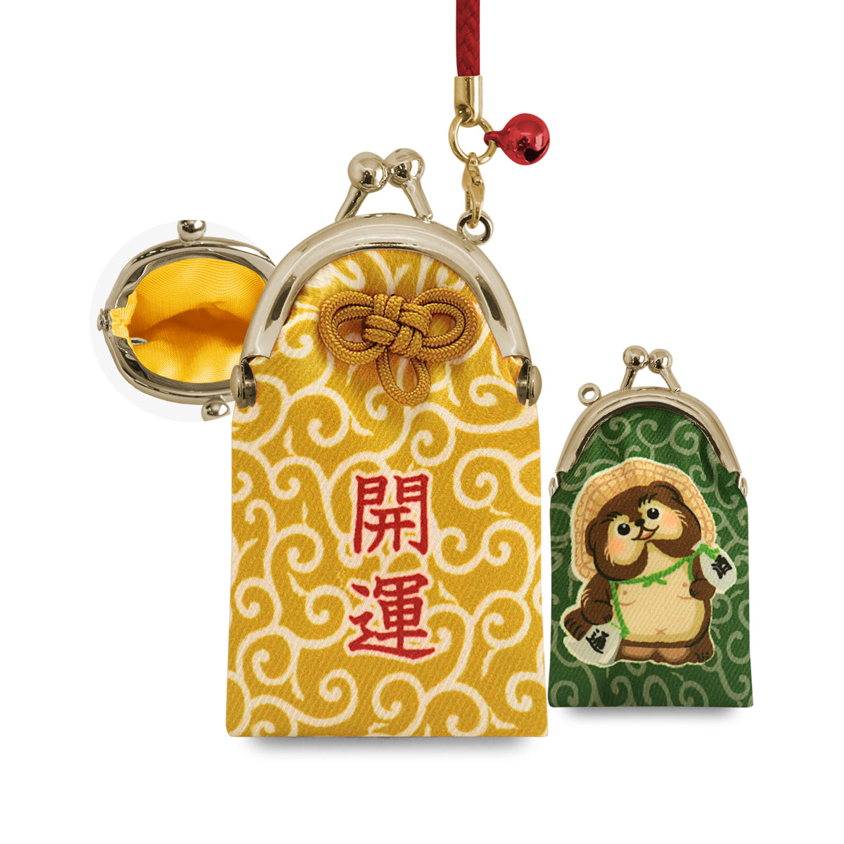【在庫商品】がま口むすびストラップ【縁起物】