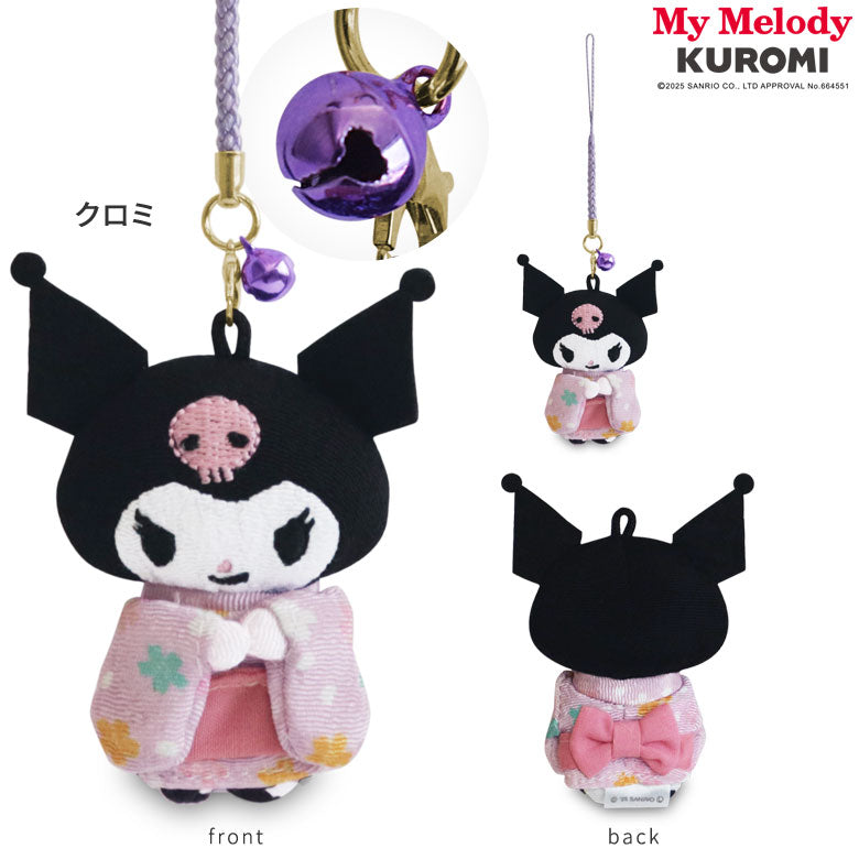 【在庫商品】きもの根付けストラップ【マイメロディ&クロミ】