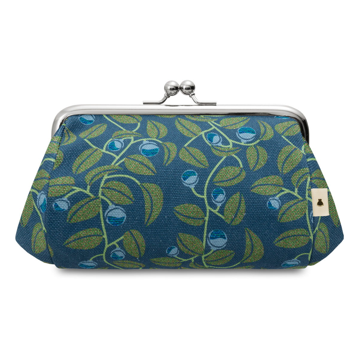 [In Stock] TAWARA-Style Kiss-Lock Cosmetic Pouch (Medium) [Canvas & Cotton Fabric (Assorted)]