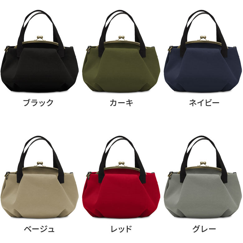 【在庫商品】がま口バルーントートバッグ【Sarei コーデュラ（R）re/cor（TM）（コーデュラレコー）】