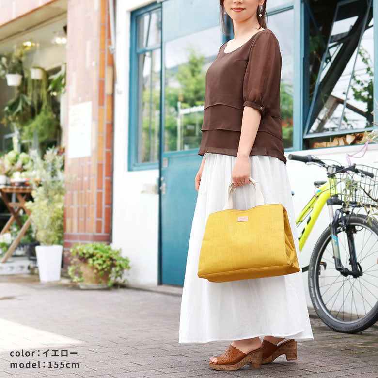 【在庫商品】がま口台形トートバッグ【Sarei MONTANA】