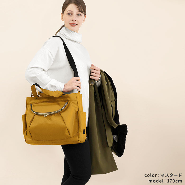 【Article en stock】Sac d’éditeur à fermoir clic-clac【Cordura(R)】