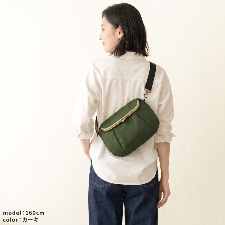 fr
【Article en stock】Sac bandoulière à fermoir, Koron【Cordura(R)】