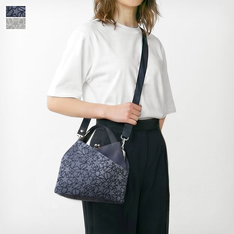 【在庫商品】がま口レイヤードショルダーバッグ【Sarei アストラスラバー】
