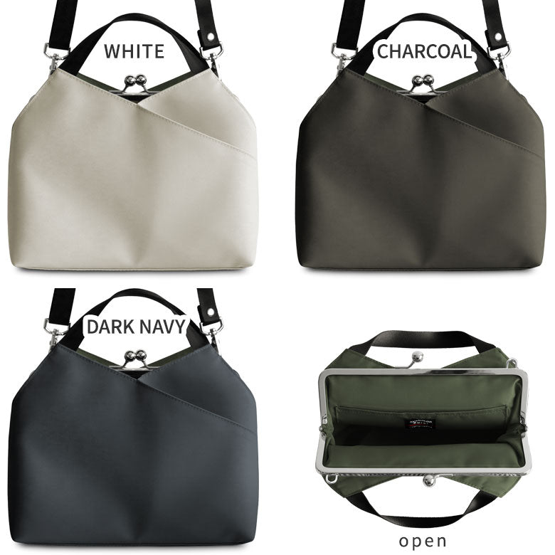 【在庫商品】がま口レイヤードショルダーバッグ【Sarei デューロン】