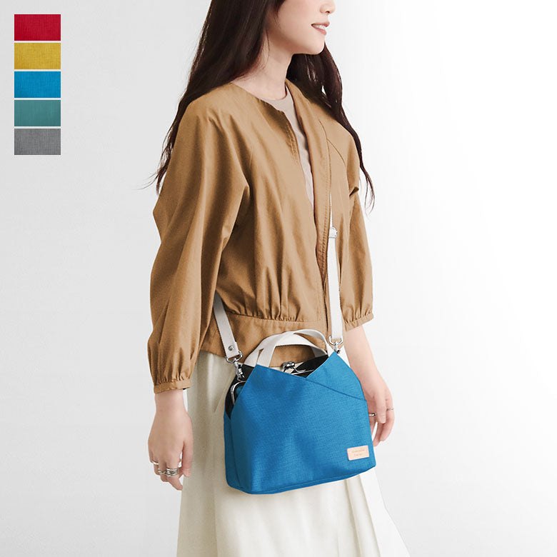 [In stock] Layered shoulder bag with clasp [Sarei MONTANA]