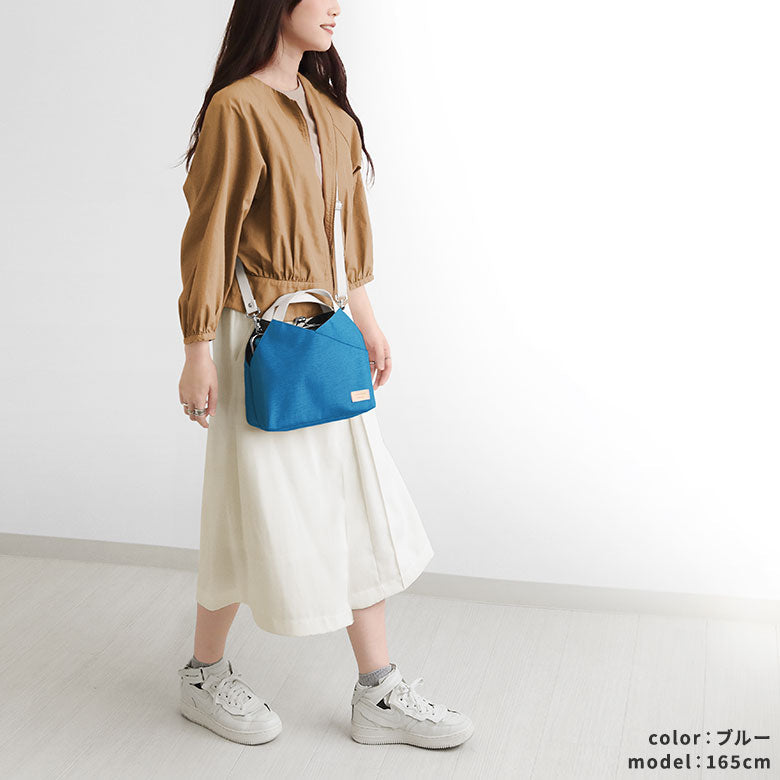 [In stock] Layered shoulder bag with clasp [Sarei MONTANA]