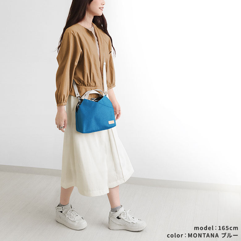 【在庫商品】がま口レイヤードショルダーバッグ【Sarei コーデュラ（R）re/cor（TM）（コーデュラレコー）・MONTANA】