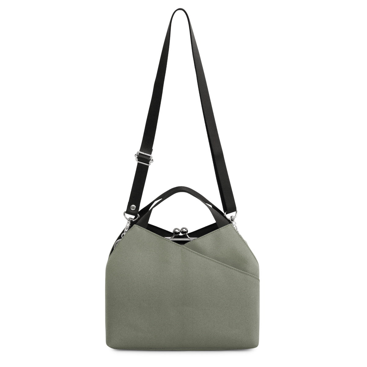 【在庫商品】がま口レイヤードショルダーバッグ【Sarei コーデュラ（R）re/cor（TM）（コーデュラレコー）・MONTANA】