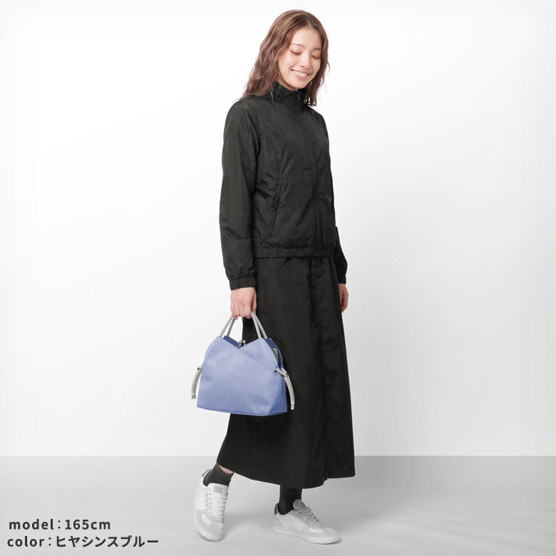 【在庫商品】がま口レイヤードショルダーバッグ ※持ち手カラー【Sarei NEUTRA】
