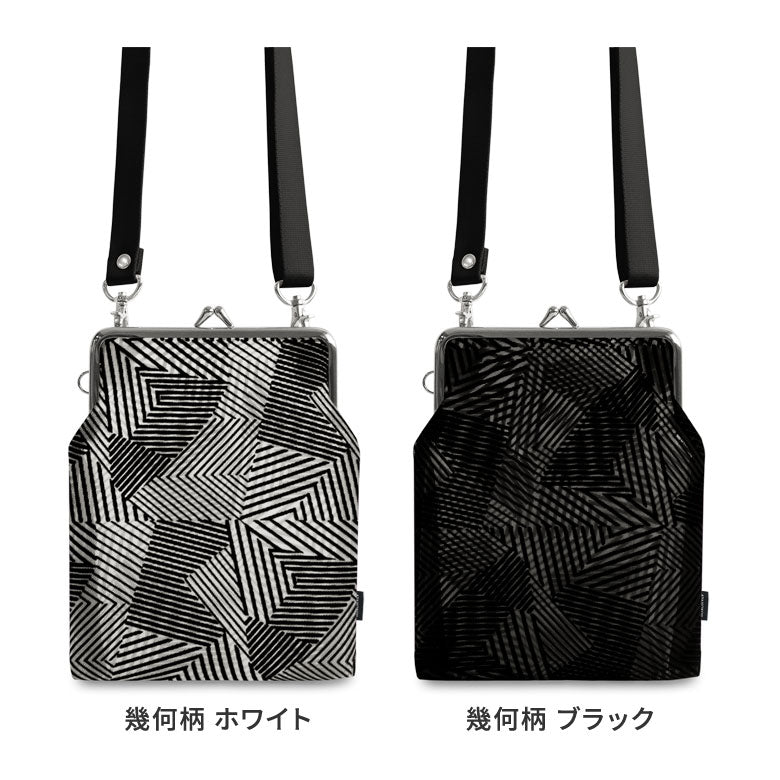 【在庫商品】がま口メッシュショルダー【フロッキーメッシュ】