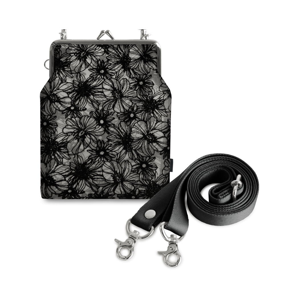 【在庫商品】がま口メッシュショルダー【フロッキーメッシュ】