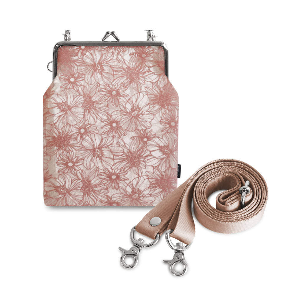 【在庫商品】がま口メッシュショルダー【フロッキーメッシュ】