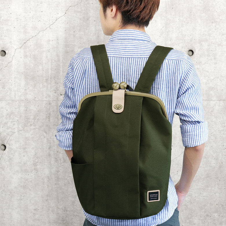 [In-stock item] Large clasp purse backpack [Cordura(R)]