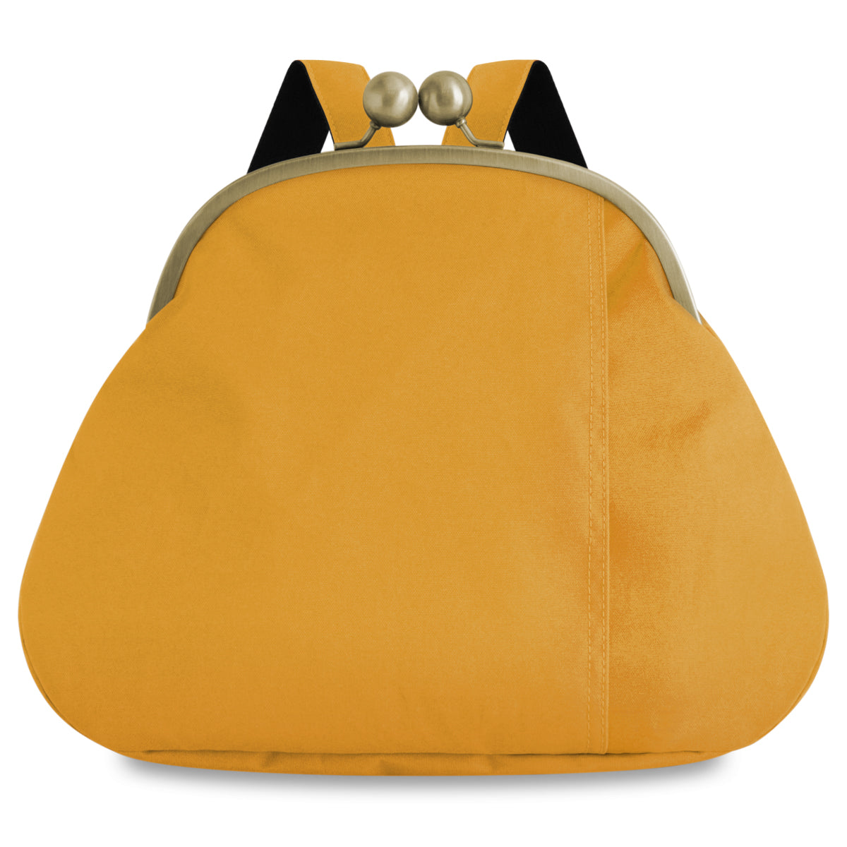 【在庫商品】大玉がま口まるリュック【コーデュラ(R)】※がまろっく付き