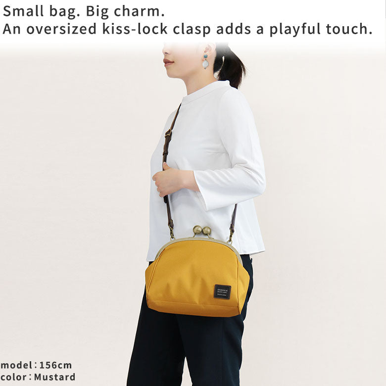 CORDURA® Water-Repellent Kiss-lock Shoulder Bag