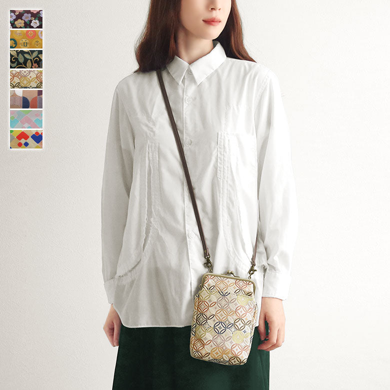 [In stock] Purse walking pochette [gold brocade]