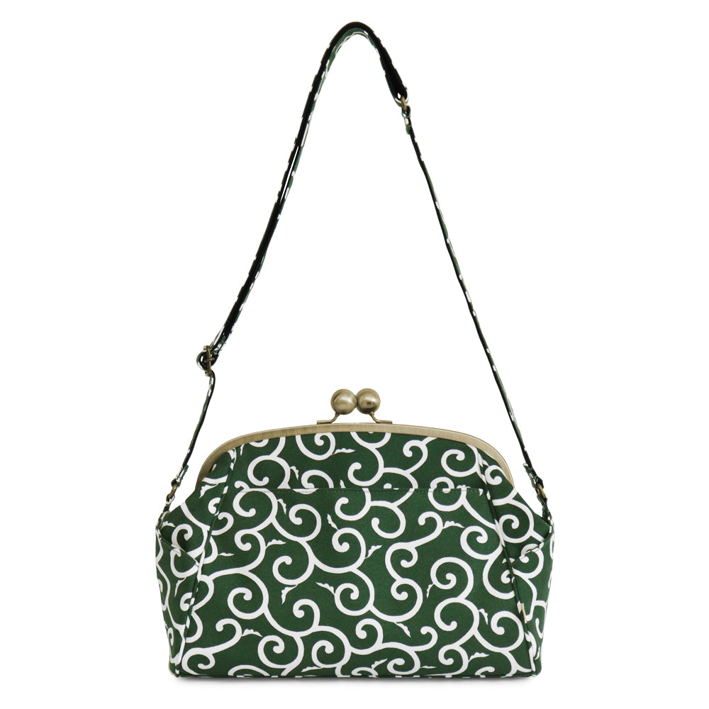[In Stock] Large Ball Clasp Shoulder Bag [Gama no Mi]
