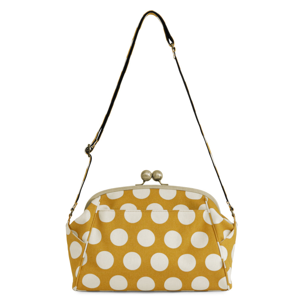 [In Stock] Large Ball Clasp Shoulder Bag [Gama no Mi]