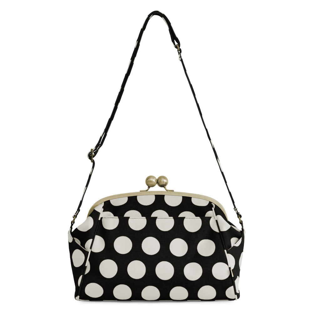[In Stock] Large Ball Clasp Shoulder Bag [Gama no Mi]