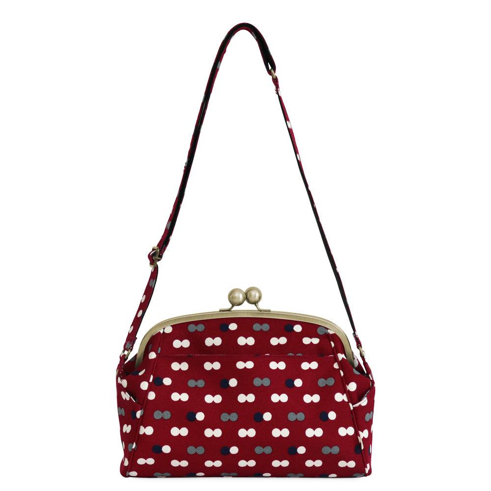 [In Stock] Large Ball Clasp Shoulder Bag [Gama no Mi]