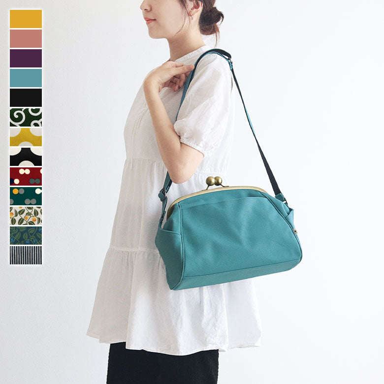 [In Stock] Large Ball Clasp Shoulder Bag [Gama no Mi]