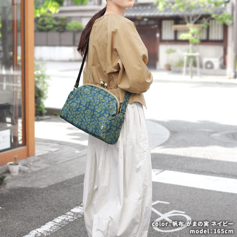 [In Stock] Large Ball Clasp Shoulder Bag [Gama no Mi]