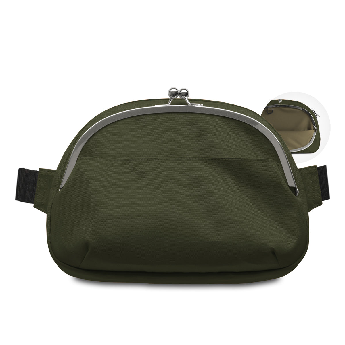 【在庫商品】がま口ラウンドボディバッグ【ECO STEP】
