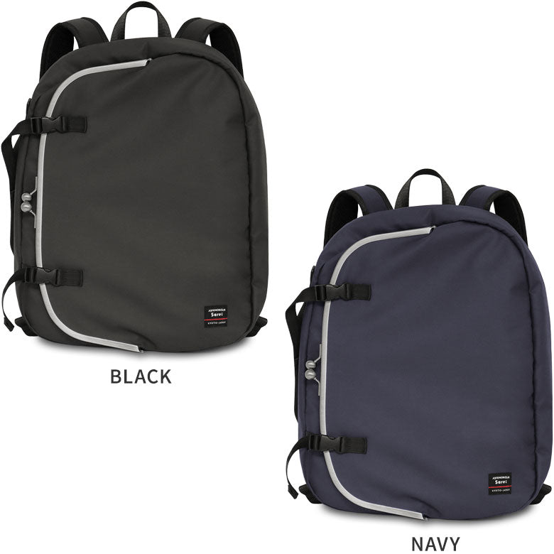 【在庫商品】ラウンドがま口アーバンリュック【Sarei HOMME＋】※がまろっく付き