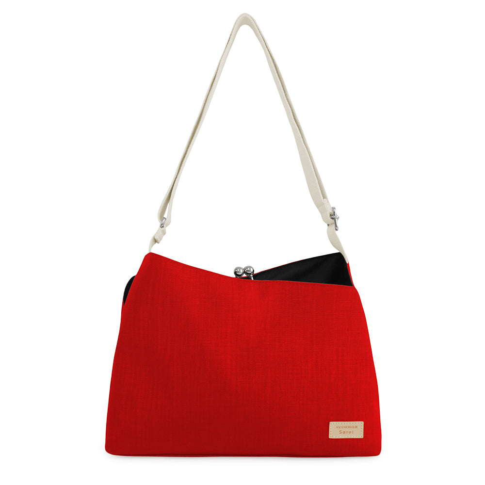 [In stock] Smart one-shoulder bag with clasp closure [Sarei MONTANA]