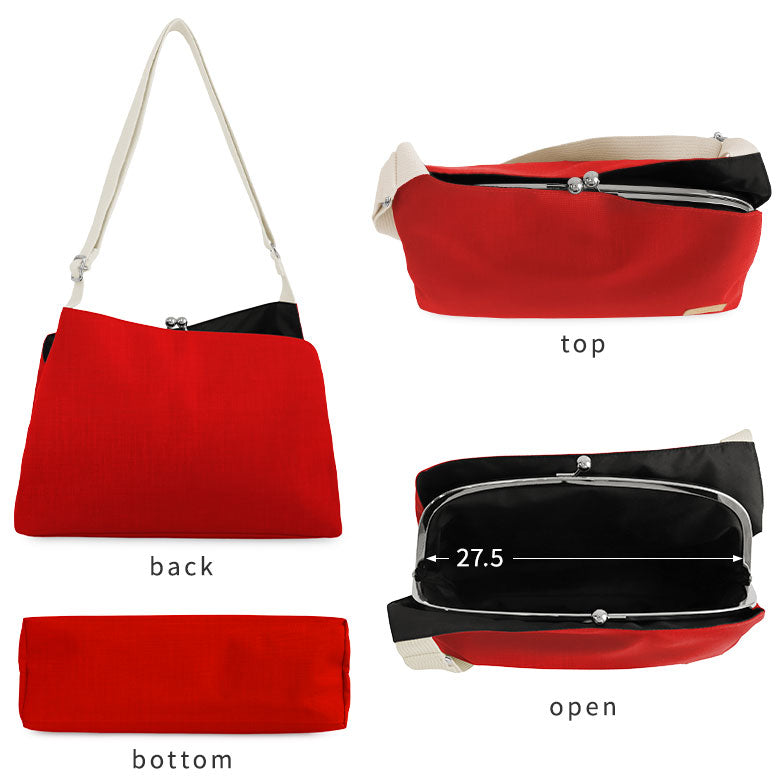 [In stock] Smart one-shoulder bag with clasp closure [Sarei MONTANA]