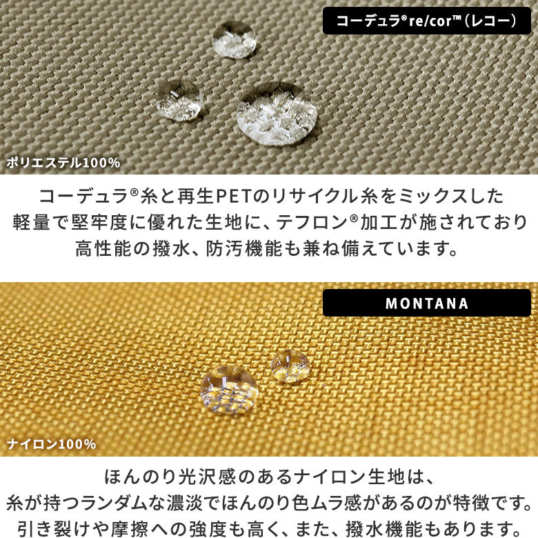 【在庫商品】がま口スクエアトートバッグ＜M＞【Sarei コーデュラ(R) re/cor(TM)（コーデュラレコー）・MONTANA（N）】