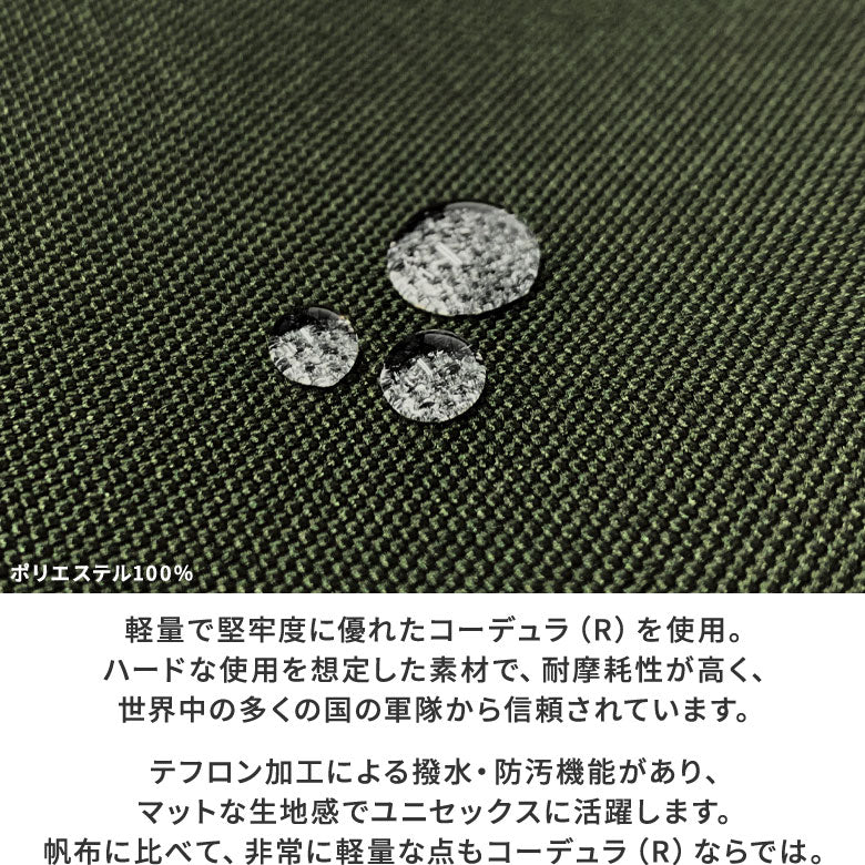 【Article en stock】Sac valise à fermoir (poignée en cuir)【CORDURA(R)】