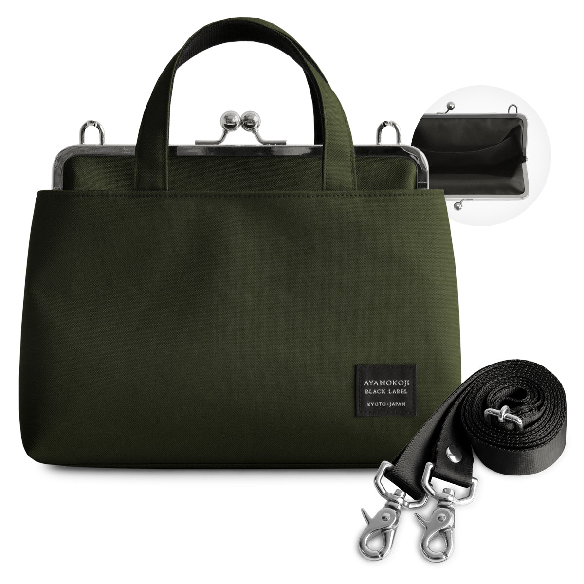 【In-Stock Item】Clasp Handbag & Shoulder Bag [Cordura(R)]
