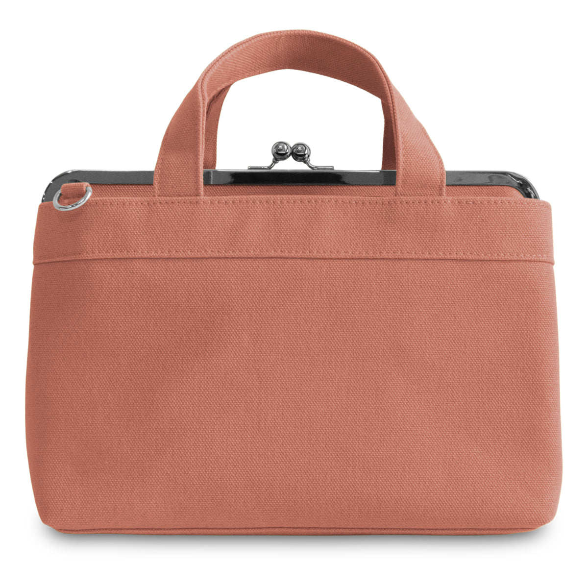 【在庫商品】がま口手提げバッグ【帆布・綿布・デニム（アソート）】