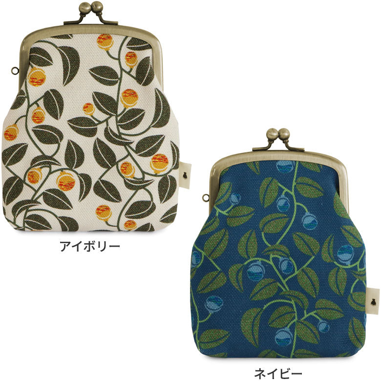 【在庫商品】がま口シガレットケース【帆布・がまの実】