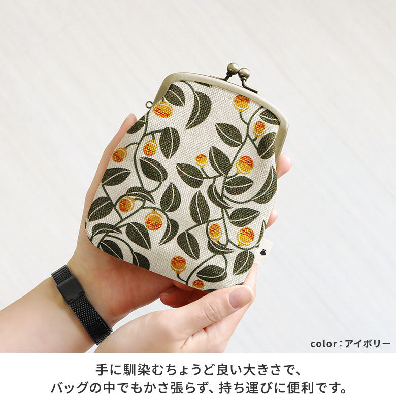 【在庫商品】がま口シガレットケース【帆布・がまの実】