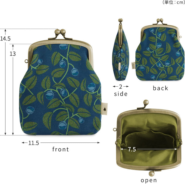 【在庫商品】がま口シガレットケース【帆布・がまの実】