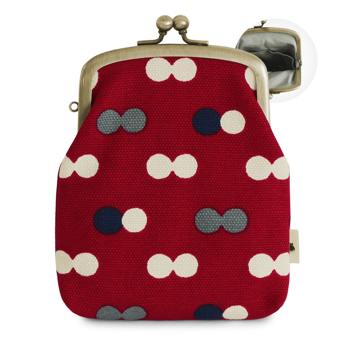 【在庫商品】がま口シガレットケース【帆布・綿布（アソート）】