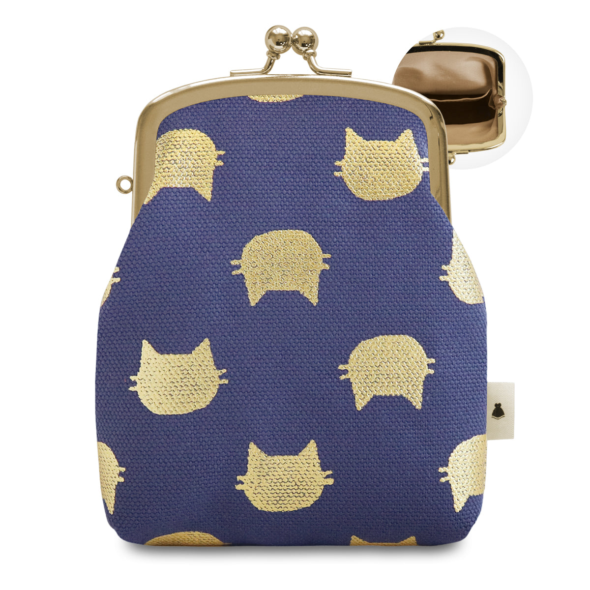 【在庫商品】がま口シガレットケース【帆布・綿布（アソート）】