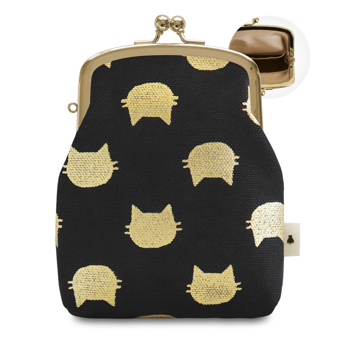 【在庫商品】がま口シガレットケース【帆布・綿布（アソート）】