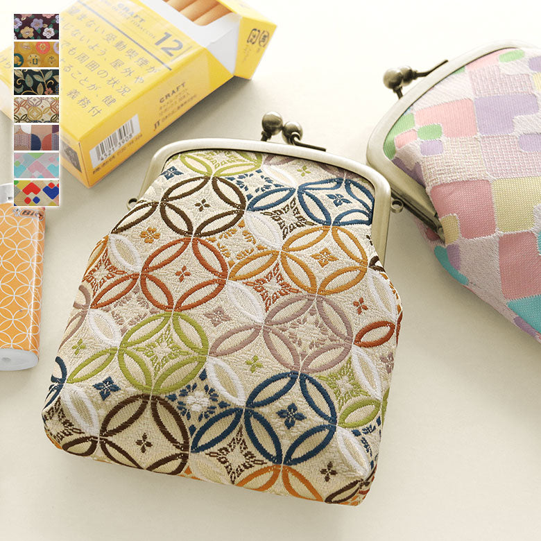 【在庫商品】がま口シガレットケース【金襴・帯地（アソート）】