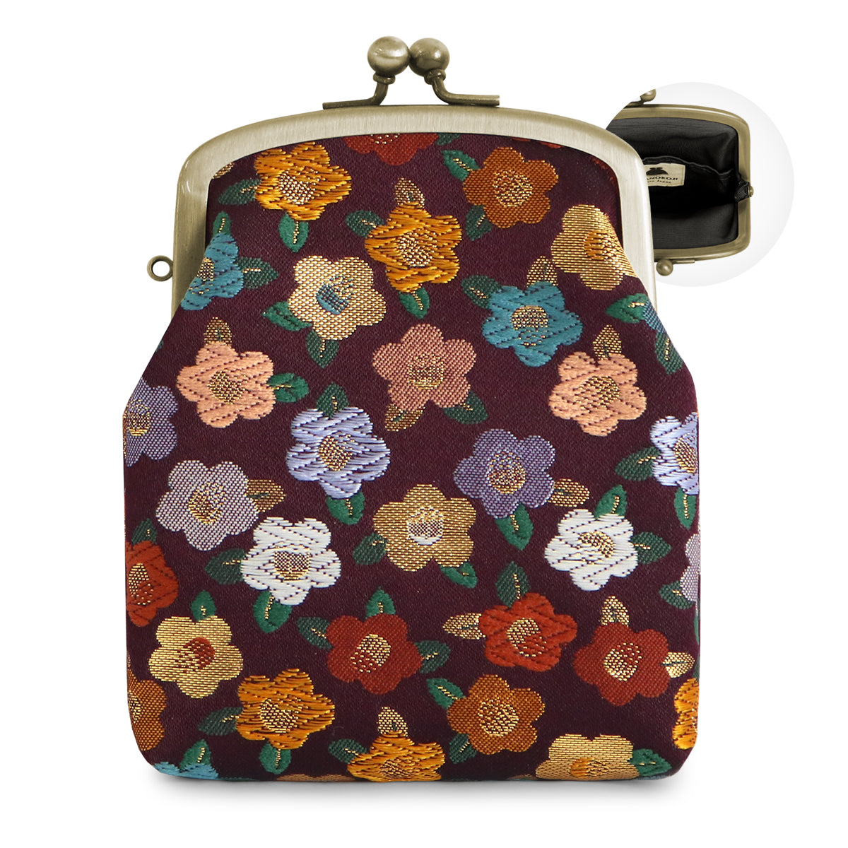 【在庫商品】がま口シガレットケース【金襴・帯地（アソート）】