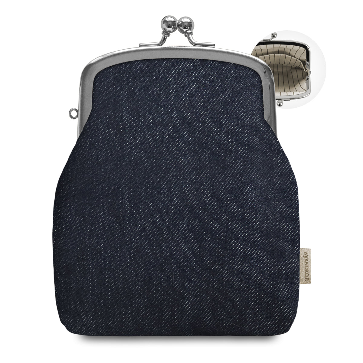 【In-Stock Item】Clasp Coin Purse【Canvas/Cotton Fabric (Assorted)】