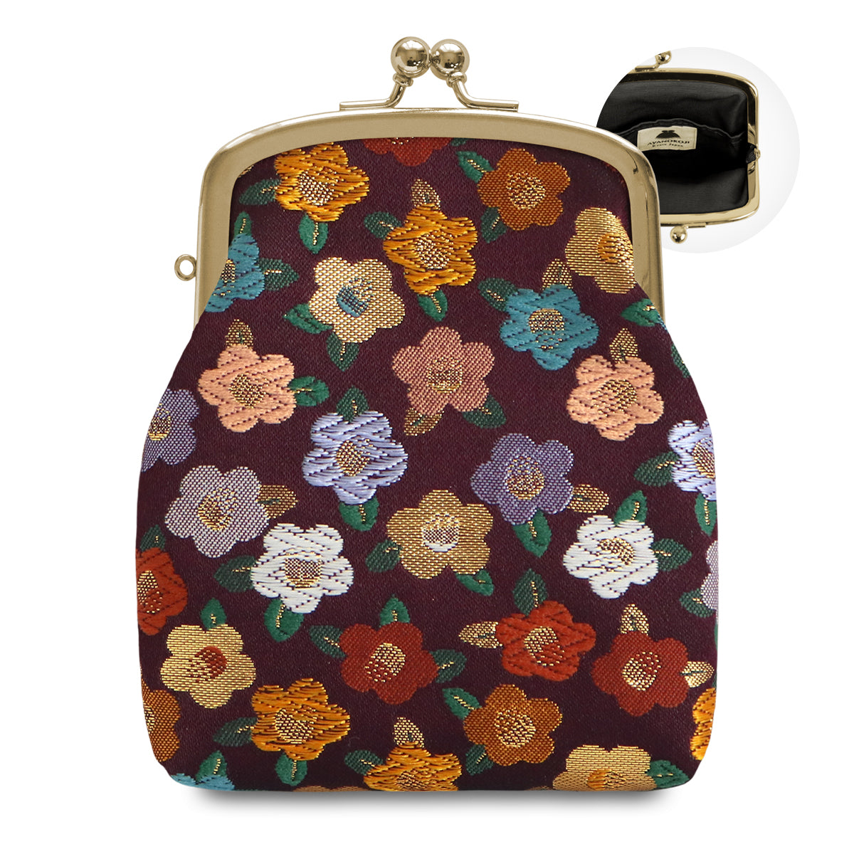 In-Stock Item: Clasp-Closure Accessory Case [Brocade & Obi Fabric (Assorted)]