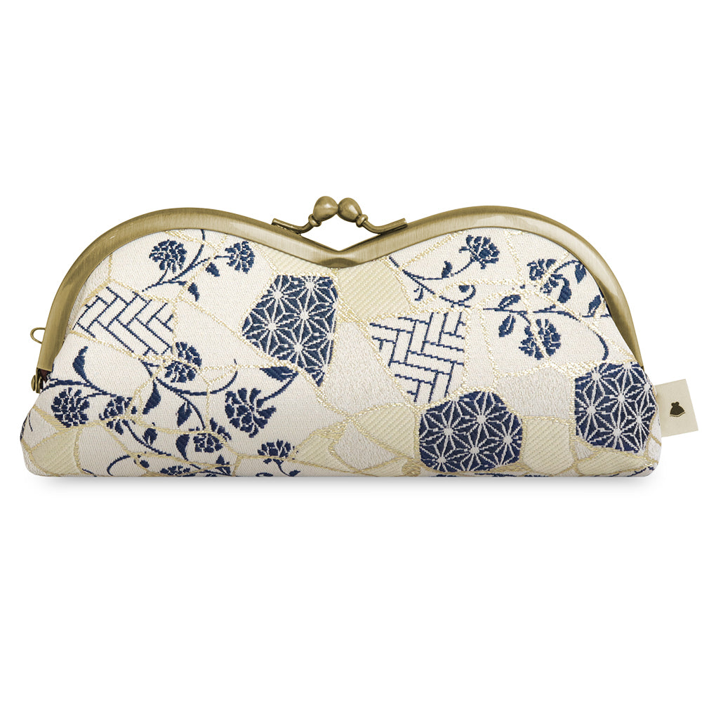[In Stock] Mountain-Shaped Clasp Eyeglass Case [Kintsugi Jacquard]